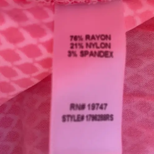 Counterparts Women’s Pink Print Pencil MIDI Skirt Size 6