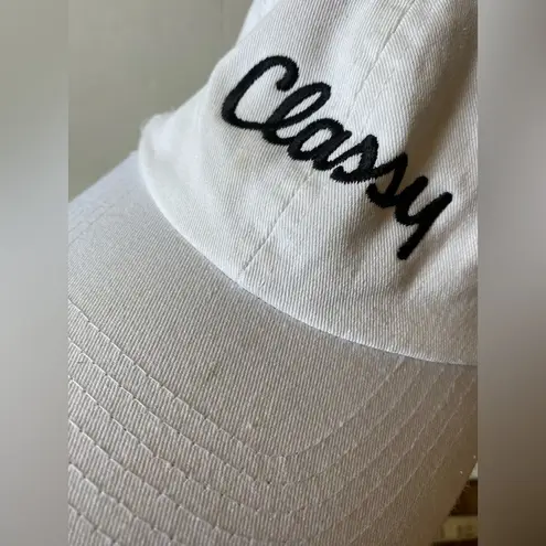 White “Classy” Adult Baseball Cap