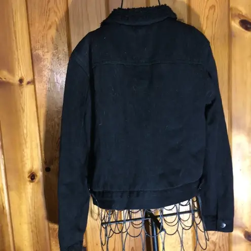 Ashley by 26 International By 26 Ashley vintage charm size large jean jacket black boho western hippie