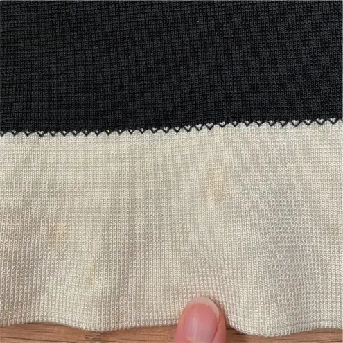 Gianfranco Ferre Vintage Cream Black Striped Miniskirt