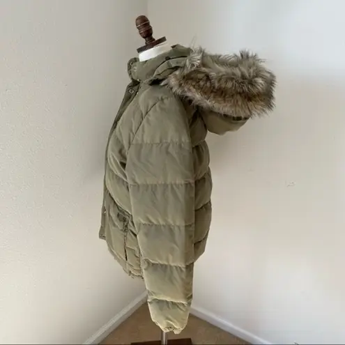 Denim & Supply Ralph Lauren Ralph Lauren Down Parka Military Jacket Denim & Supply Fur Hood Sherpa Hood Sz M