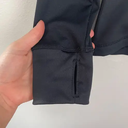 Skora Woman's Sz S Black Full Zip Long Sleeve Athletic Jacket Thumb Holes - Image 2