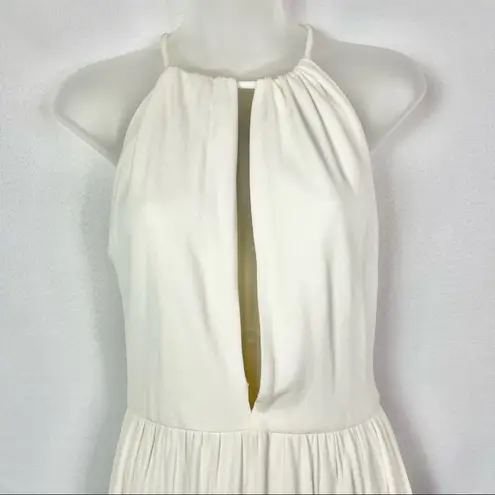 Milly White Halter Poplin Mini Dress S