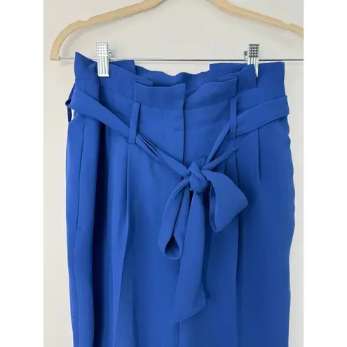 NEW Boden Dress Pants Women 2 Cobalt Blue Paper Bag Waist Versatile Comfort
