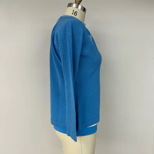 Vintage Cardigan & Blouse 16 Blue