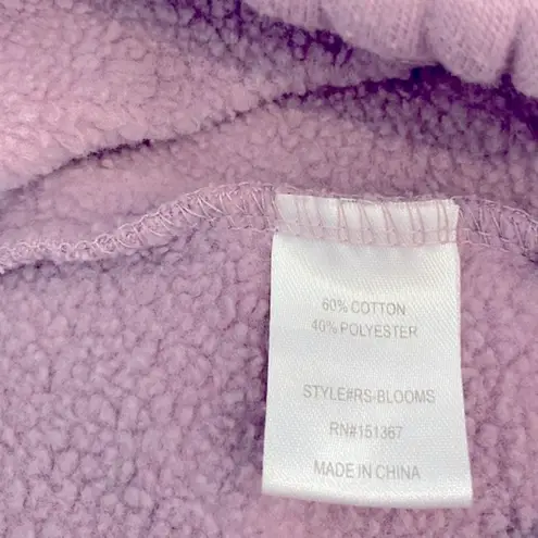 urban nation Lavender Life Blooms Graphic Crew Neck Sweatshirt