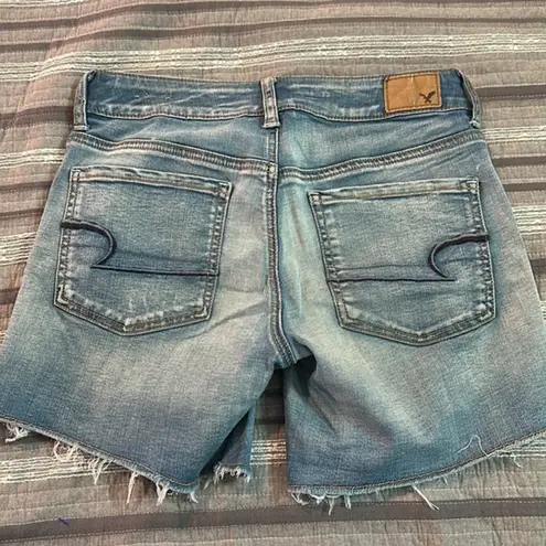 American Eagle Women's AEO  Outfitters Super Super Stretch Jean Shorts Size 4 EUC