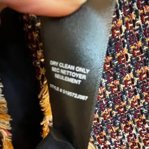 Rebecca Taylor Blanket Woven Tweed Jacket Blazer Size 2