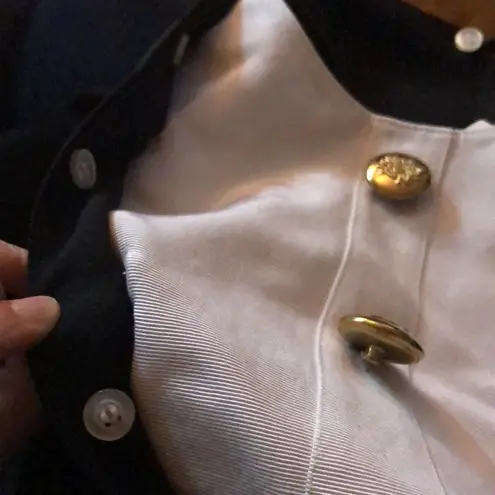 Adolfo Vintage 70s 80s Black Shift Dress with Removable or Adjustable Dickey szL