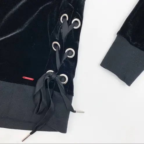 n:philanthropy Felix Velvet Crew Sweatshirt: Velvet Black