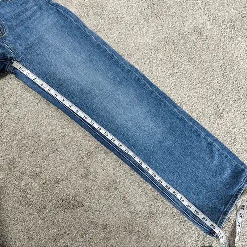 Quince Organic Cotton Comfort Stretch High Rise Crop Wide Leg Jeans Size 29