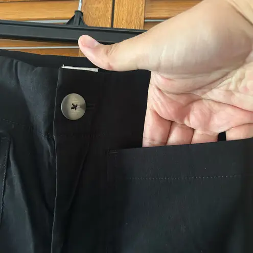 Maeve By Anthropologie The Colette Black Wide Leg Linen Pants Sz 25 NWT