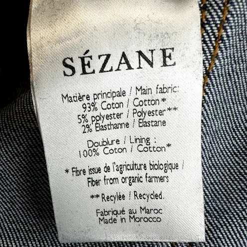 Sézane Sezane Parfait Jeans Slim Organic Cotton Mid Rise Medium Wash Blue 36 Tall NWT