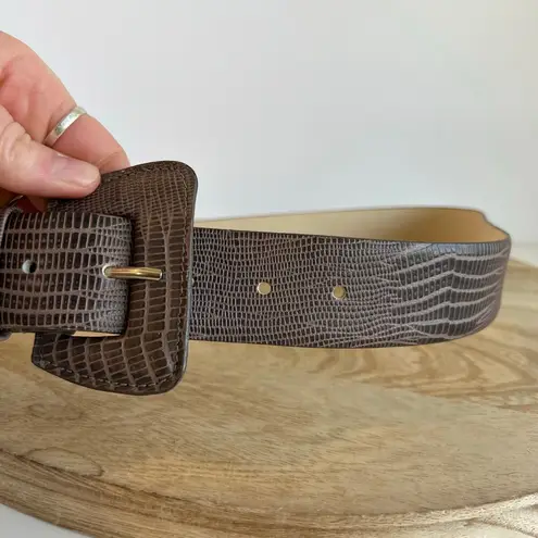 Vintage 90s The Ritz Gray Genuine Leather Made in Uruguay Size Small/Medium