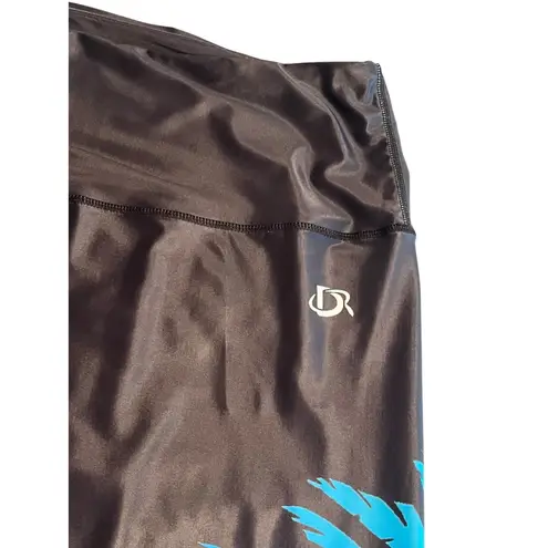DR Swim Pants Leggings Womens Plus Size 5X Black Neon Palms Print Cropped NWT