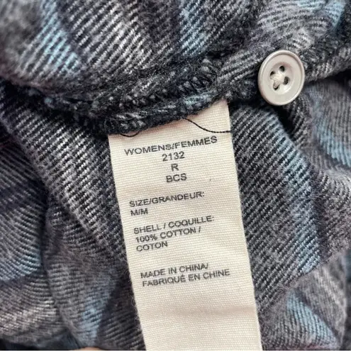 Woolrich Popover Shirt Sweater Womens Size Medium Striped Oversized Indie Grunge