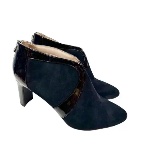 Life Stride Boots Size 6.5 Black Microsuede Cushioned Ankle Booties NEW