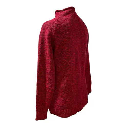 VTG L.L. Bean Wool Blend Pullover Knit Sweater Size S Made in USA Red