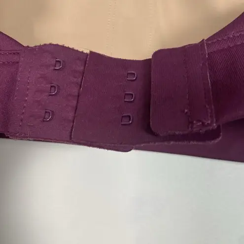 Buffbunny Lit Laser Cut Sports Bra Burgundy Athletic Yoga Sporty Athleisure Sz S