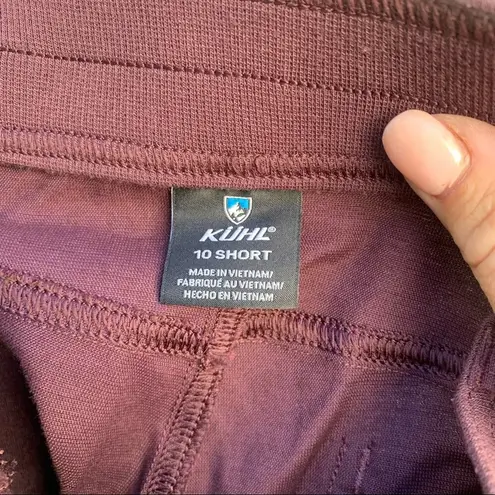 Kuhl Women’s Jade Pants size 10 Short - merlot wine roll up pants