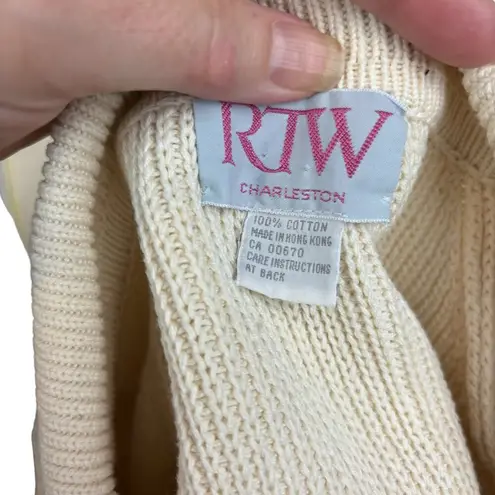 RTW Charleston cardigan/sweater, size Medium, vintage, heavyweight, pockets