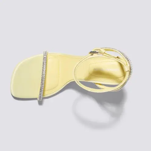 Jonathan Simkhai Luxon Crystal Harness Sandals in Daffodil Size 41 EXCELLENT! Yellow