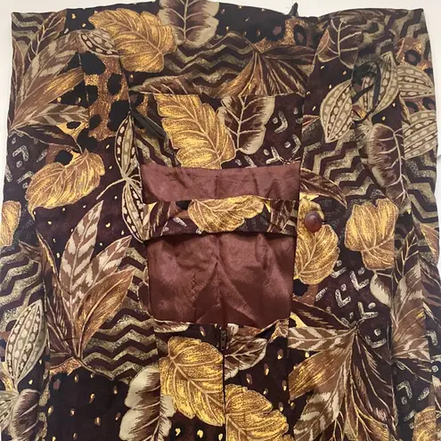 Vintage 90s animal print jungle sleeveless column maxi dress, size 12