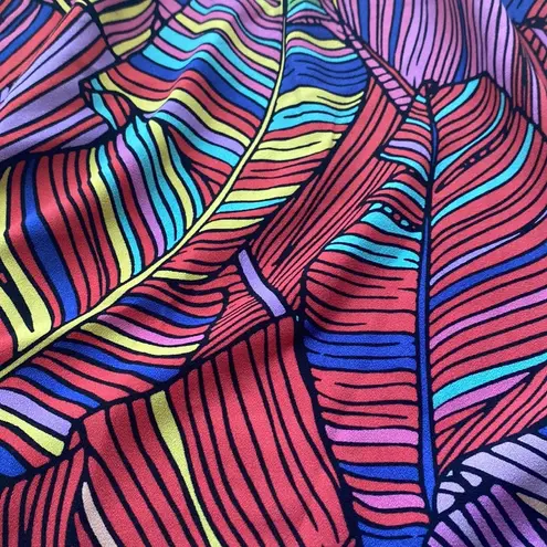 Catherine Malandrino NWT off the shoulder tropical palms top, size large