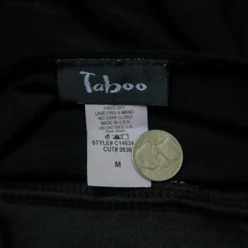 Taboo Vintage 90s Black & Pink Ruffle Dress