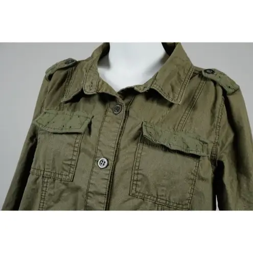 a.n.a Ashley 26 International Outerwear Jacket Womens Olive Green Utility Size M