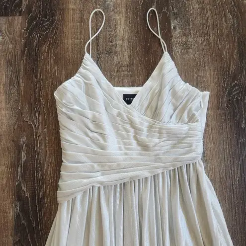 Retrofête Retrofete Doss Dress in Silver/White Size XS Maxi NWT Spaghetti Straps Maxi