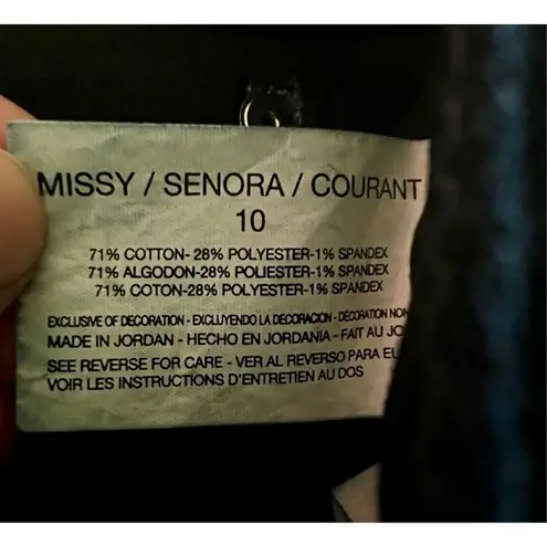 Bandolino Dark Wash Mid-Rise Casual Straight Leg Denim Jeans