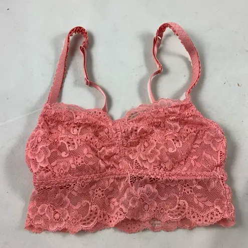 Rue 21  XS pink floral lace bandeau