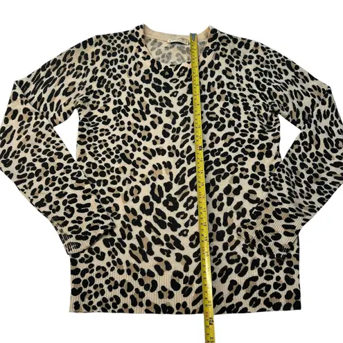 Equipment Femme Size XS Leopard Print Cashmere Crewneck Sweater Leopard Pullover