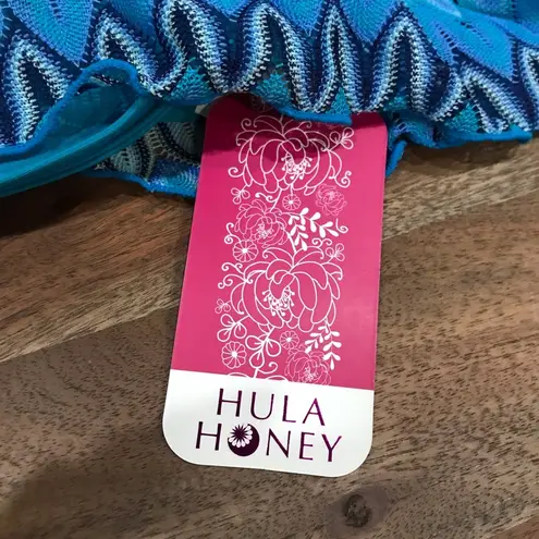 Hula Honey NWT Festival Dream Crochet Knit off the shoulder bikini top