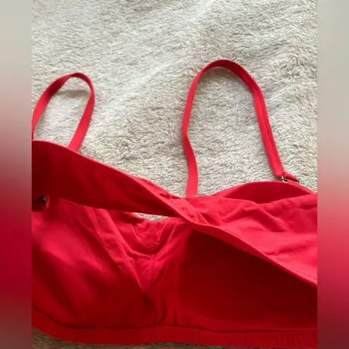 ANDIE NWT  Swim Rio Bikini Top, Cherry Red, Size M