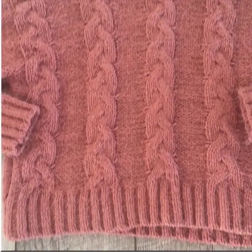 Nordstrom Freshman Size Small Pink Cable Knit Sweater