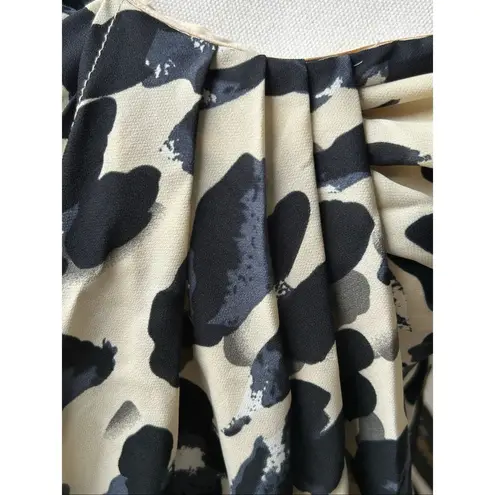 NWT NYCO Gabrielle Union Leopard Print Strapless Dress Black / Beige XL