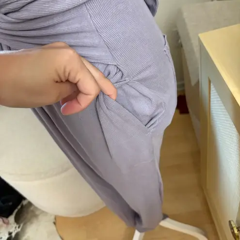 ANTHROPOLOGIE SATURDAY SUNDAY Thorpe lavender tie waist jumpsuit slouch Size S Purple