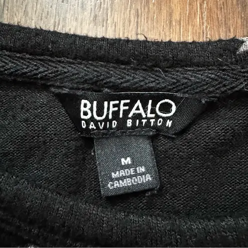 Buffalo David Bitton black crew neck sweater with stars, size M - Image 10