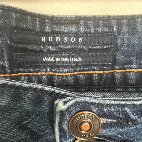 Hudson Jeans Hudson Y2K Vintage Flared Distressed Dark Wash Blue Jeans Size 28