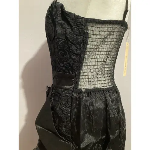 Lucy Paris Black Lace Mini Sleeveless Cocktail Dress Size Small