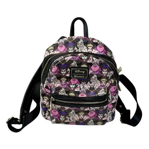 Lounge Fly DISNEY Villains Mini Backpack Ursula Cruella Maleficent Evil Queen Bag