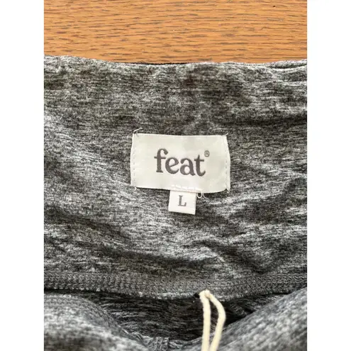 feat Women's Gray Activewear Shorts Size L Size L