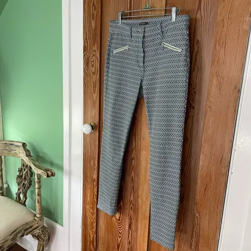 J. McLaughlin Baxter Jeans Micro Aegean Link Print Zipper Ankles - Sz 6 💚🎀