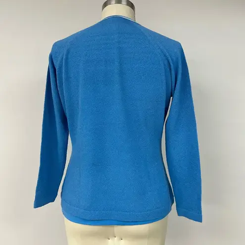 Vintage Cardigan & Blouse 16 Blue