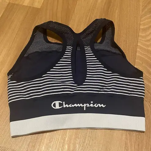 Champion  Navy and White Racerback Sports Bra Size XS