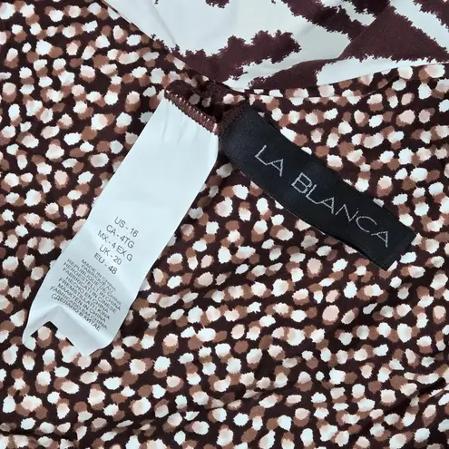 La Blanca Fierce Lines Reversible Side Shirred Hipster Bottom 16 NWT - Image 5