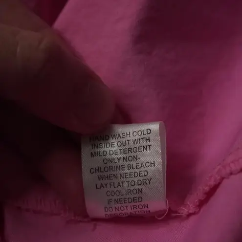 Zenobia 3X Pink 100% Cotton Full Zip Mini Dress Collared Retro Y2K 00s Barbie