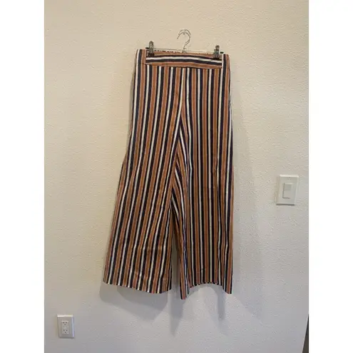 Tanya Taylor (A-32) Womens dress panst size 2 striped color beiged,blue,white - Image 2